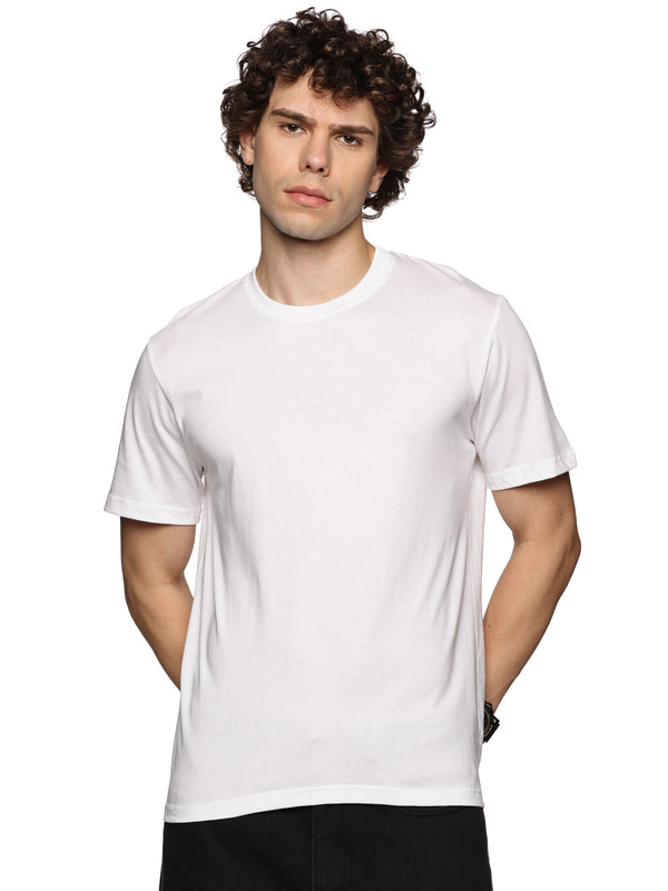 White Solid T-Shirt