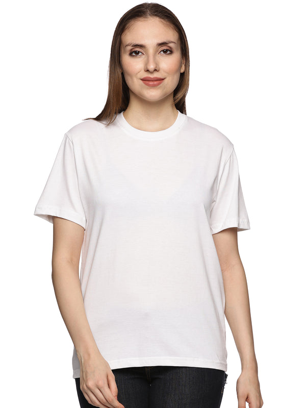White Solid T-Shirt