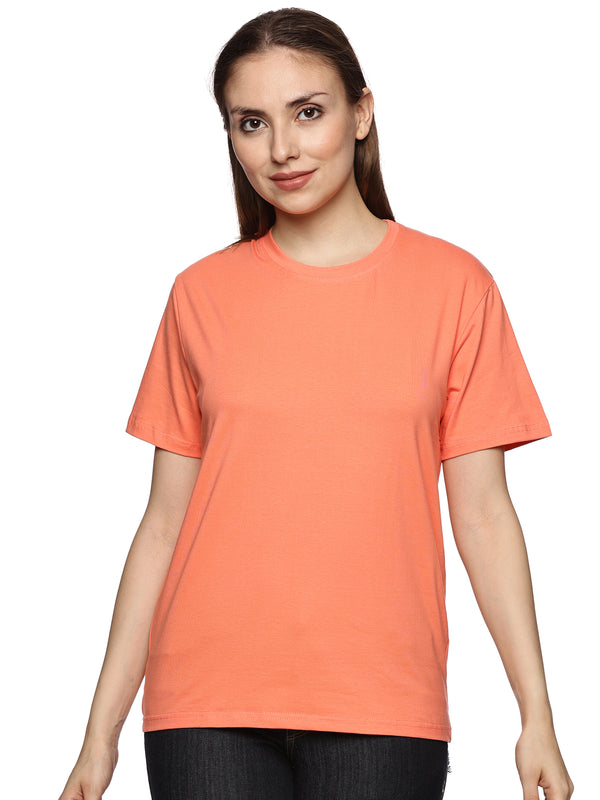 Peach Soild T-Shirt