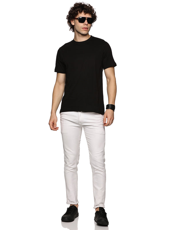 Black Solid T-Shirt