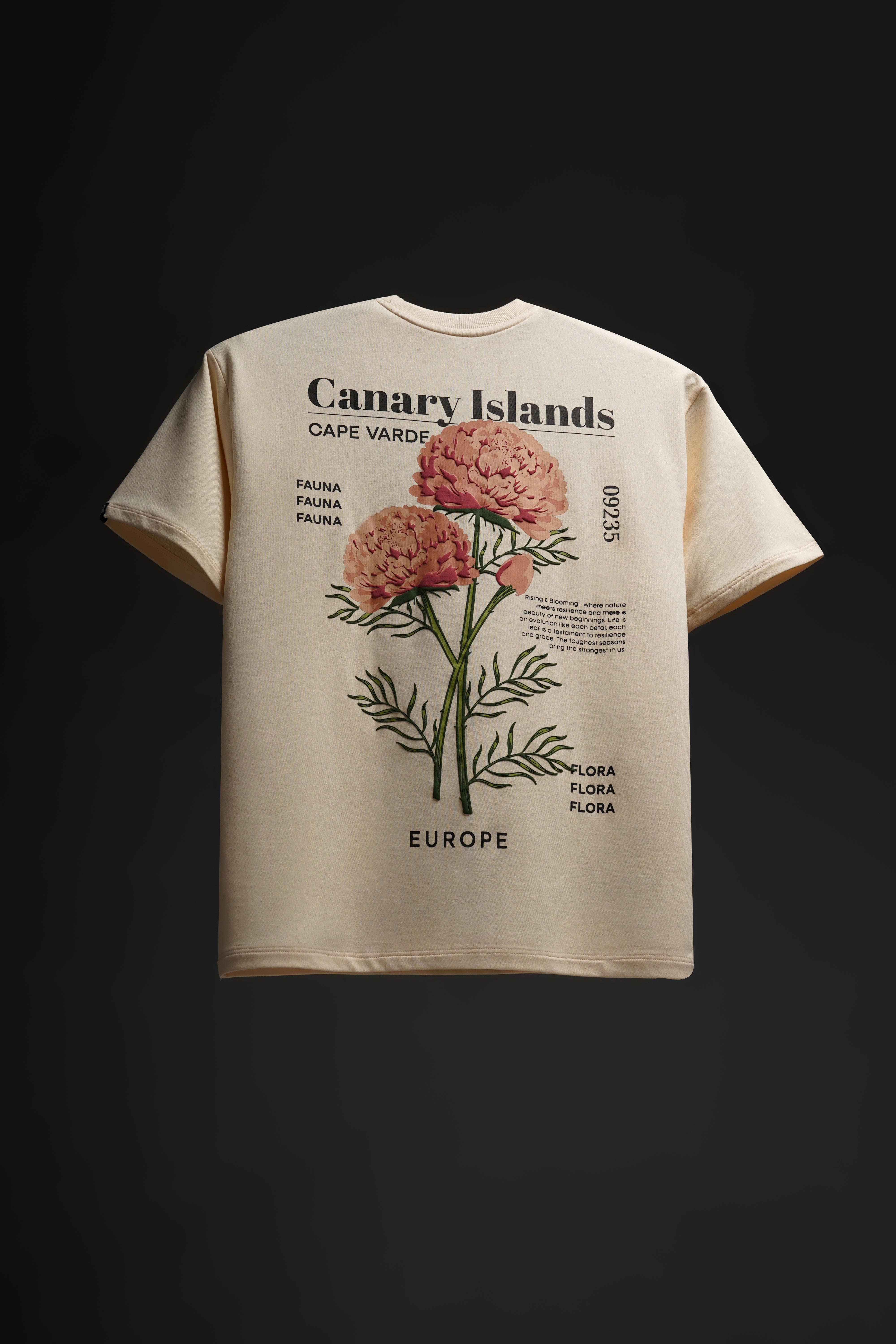 Ivory (Cream) Oversized Graphic Print