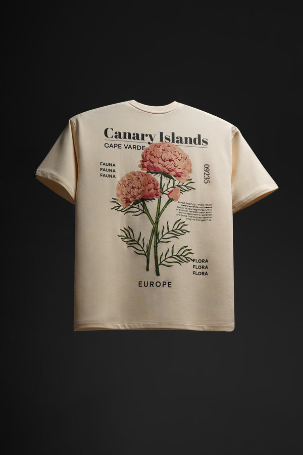 Ivory (Cream) Oversized Graphic Print